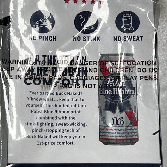 Duluth Trading Buck Naked Boxer Briefs Pabst Blue Ribbon Small 28-30 Limited Ed - Picture 6 of 6